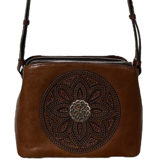 Brighton Ferrara Aida Organizer Crossbody Leather Handbag Purse - Picture 4 of 12